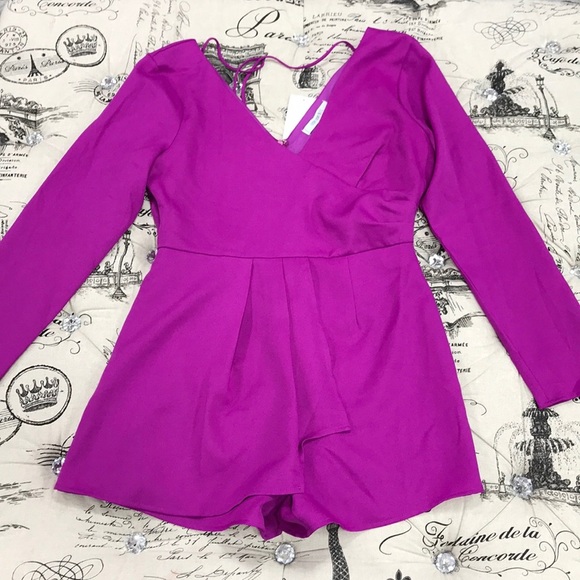 🎁 ONE ONE SIX Multi Drape Romper - Picture 3 of 8